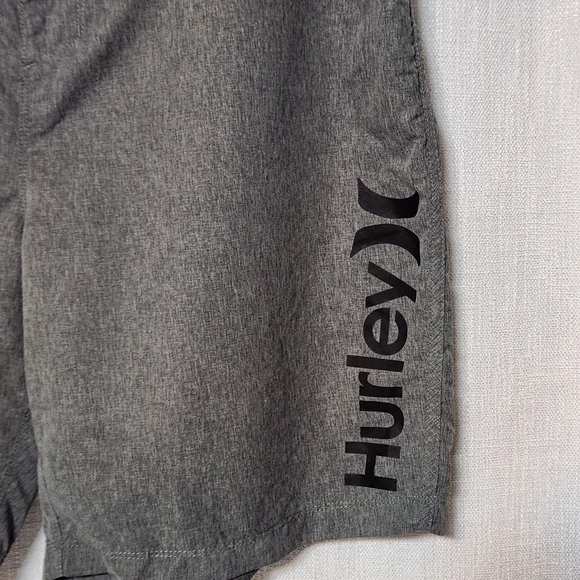 Hurley Gray Board Shorts Swim Trunks Mens 38 - Picture 2 of 7